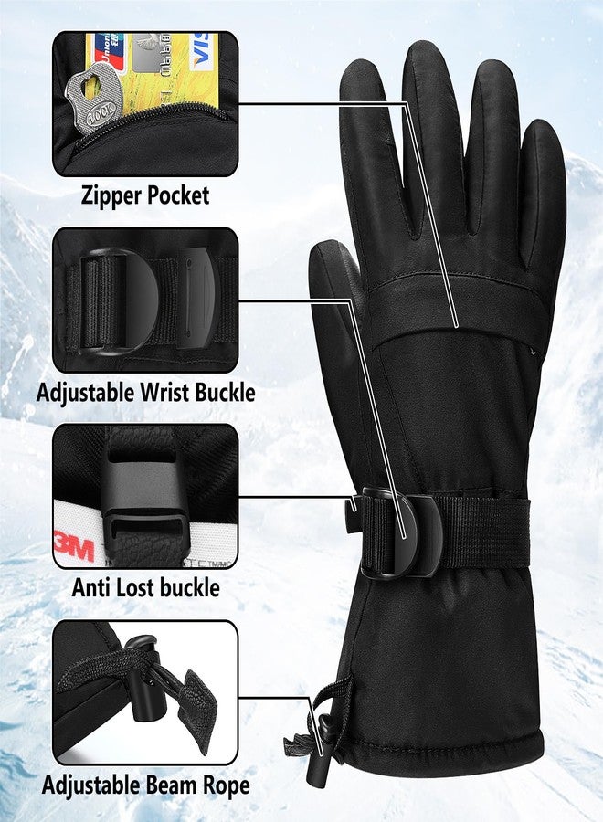 Odtmger Ski Gloves, Warmest Waterproof and Breathable Snow Gloves for Cold Weather, Fits Both Men & Women,for Parent Child Kids Outdoor - Image 2